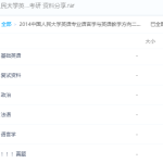 中国人民大学考研真题整理资料笔记英语专业学习资源